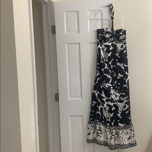 WHBM silk maxi dress